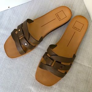 Dolce Vita Cait leather slide, size 10